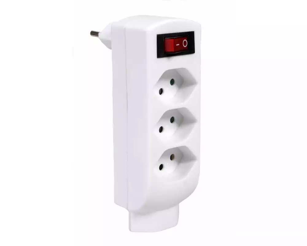 Schönenberger Abzweigstecker 4xT13 mit Schalter 4