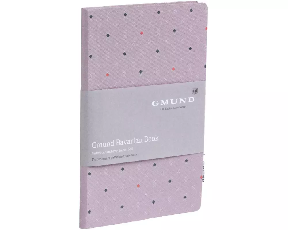 Gmund Notizbuch Bavarian Raute 13.5 x 20.3 cm, Dot, Hellbraun