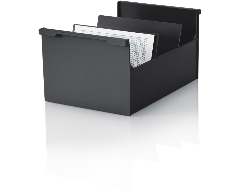 STYRO Karteikasten quer A5 30-532.90 schwarz