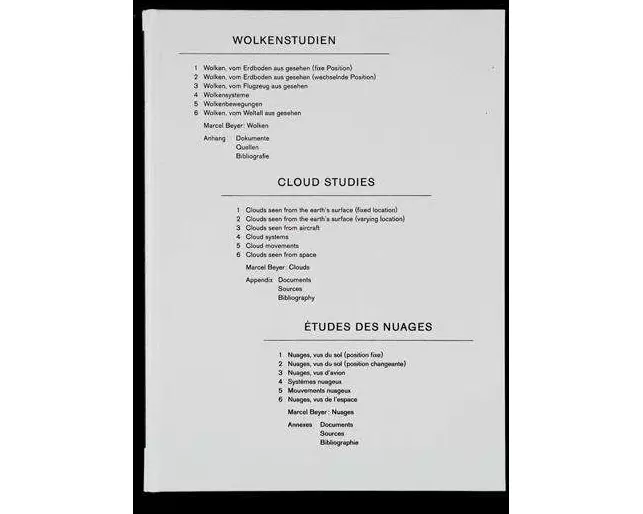 Wolkenstudien / Cloud Studies / Etudes des nuages