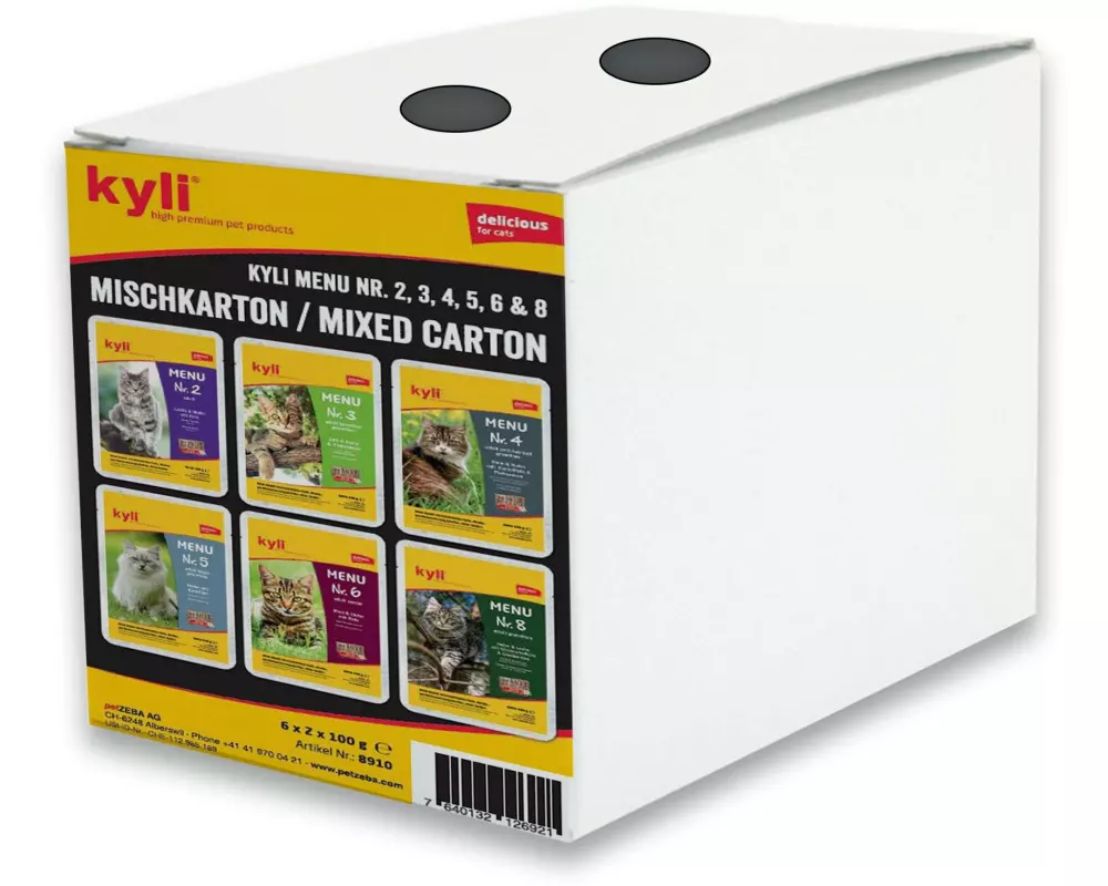 kyli Nassfutter Menu Mischkarton, 12 x 100 g