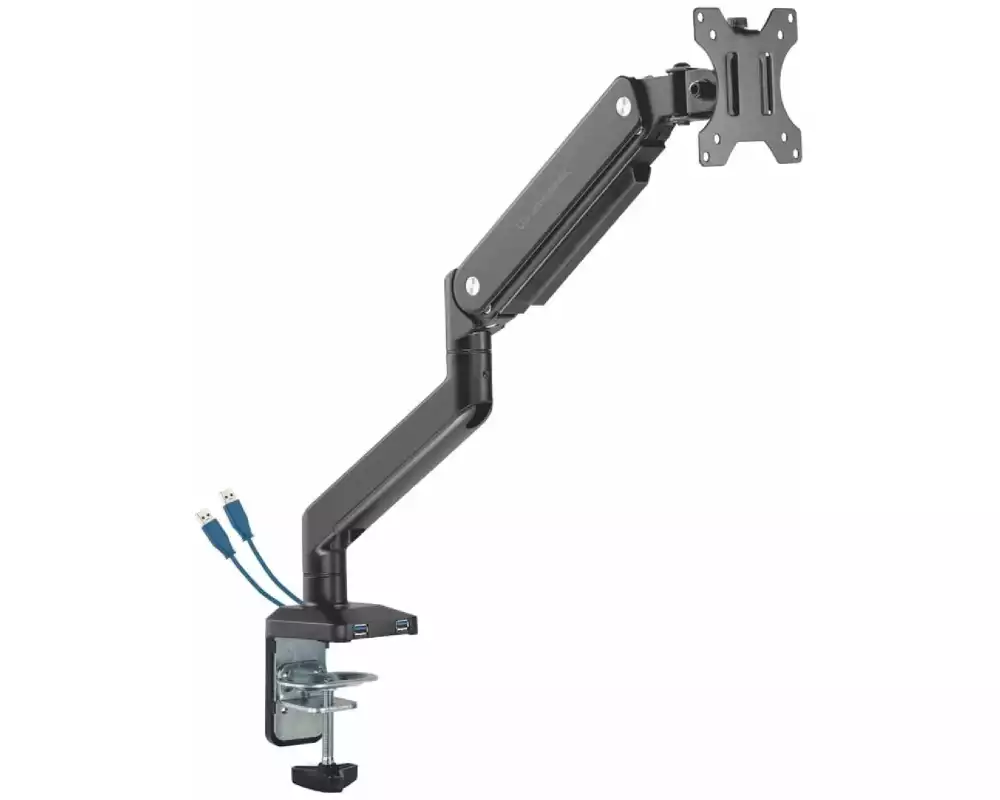 Ultradesk Tischhalterung Branch Single bis 10 kg – Schwarz matt