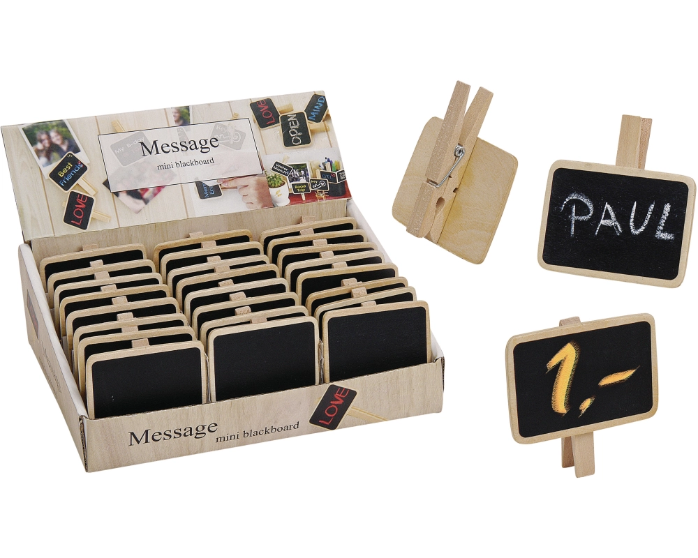 ROOST Memotafel Clip 10014078 Holz 7x5cm