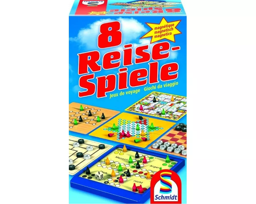 8 Reise-Spiele, magnetisch