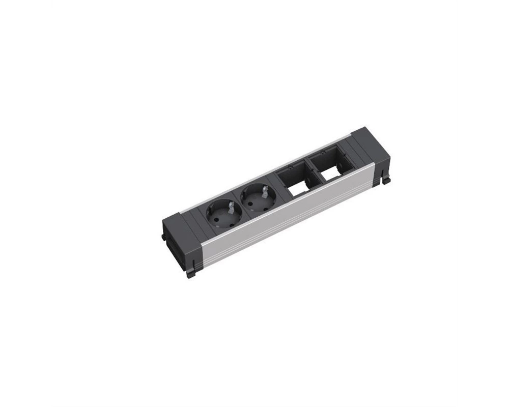 BACHMANN CONFERENCE TOP FRAME Medium Einsatz 2x Schutzkontakt 2x ABD