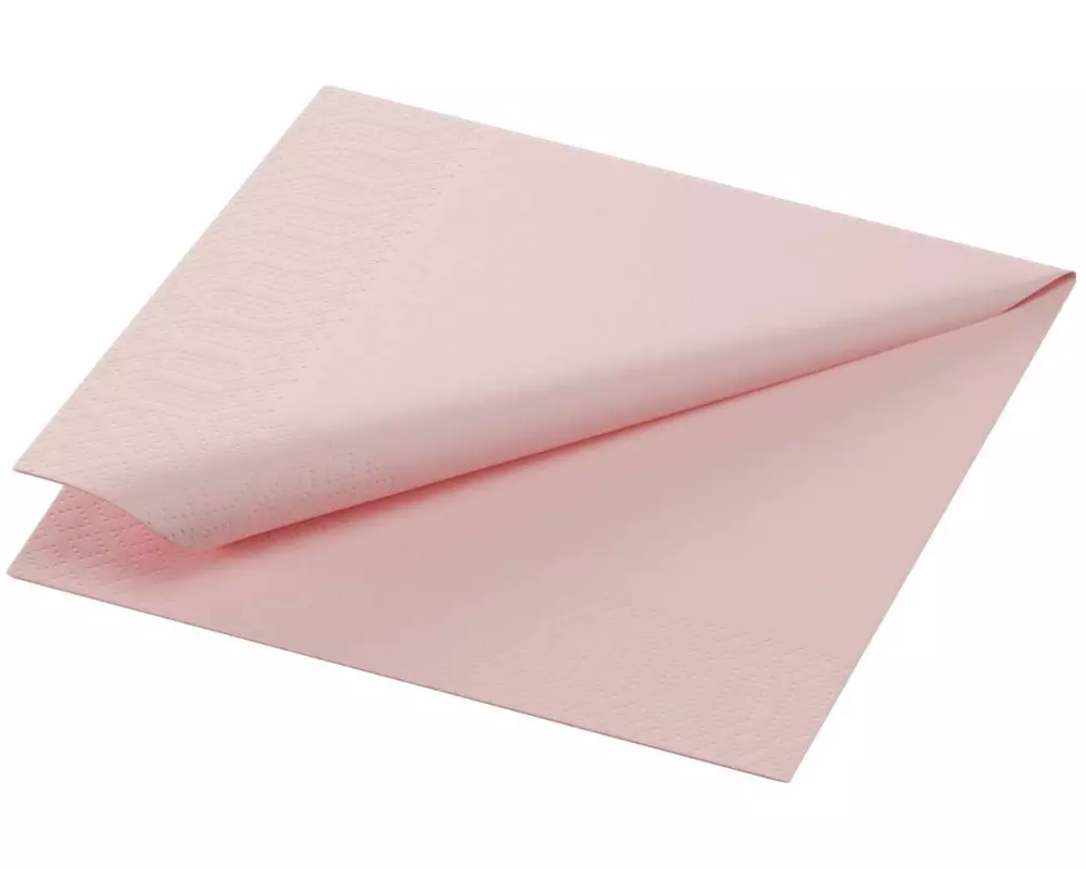 Duni Papierservietten Tissue 24 cm x 24 cm, 250 Stück, Rosa