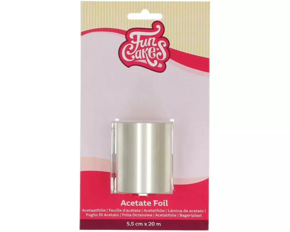 Funcakes Tortenrandfolie 5.5 cm 1 Stück, Klar
