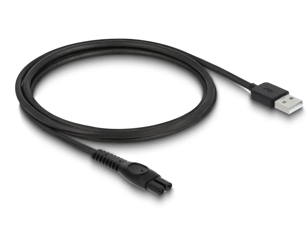 Delock USB Ladekabel 5 V, 1 m, für Elektrorasierer