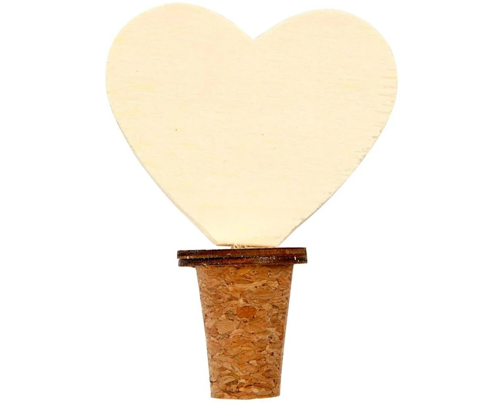 Creativ Company Holzartikel Flaschenverschluss 9 cm, 12 Stück