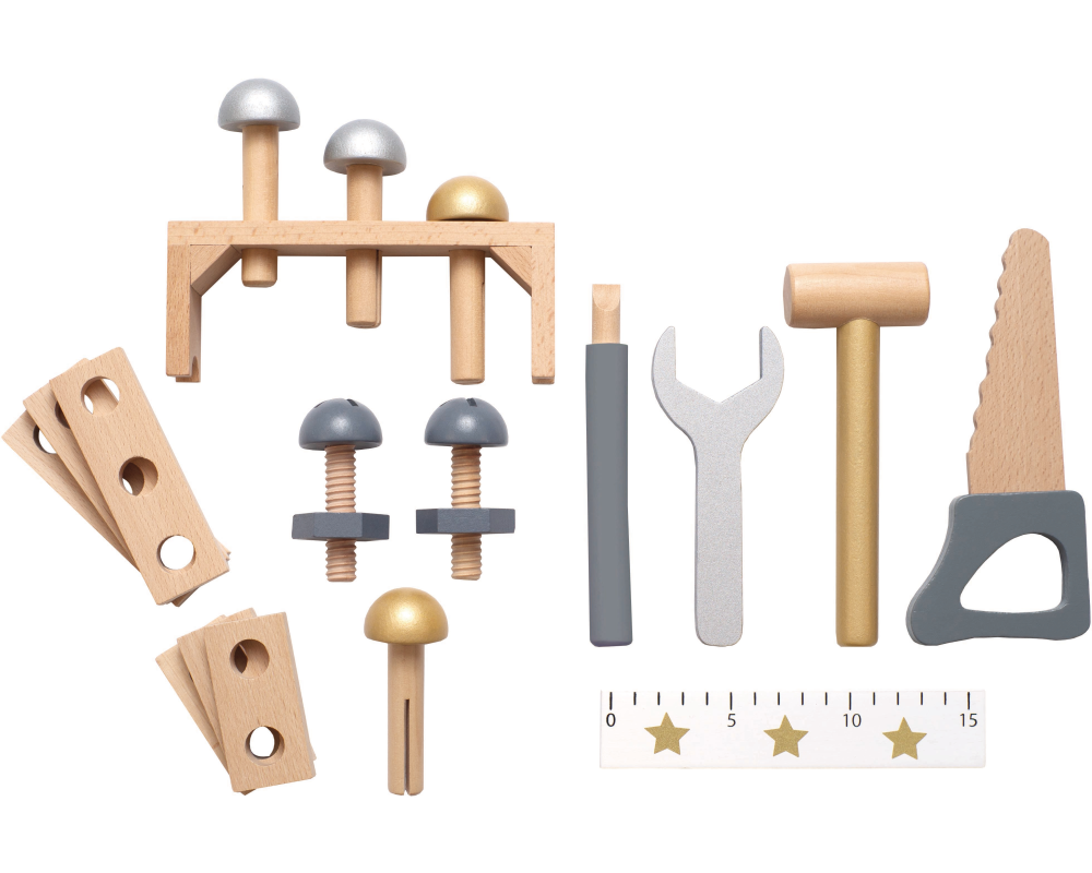 JABADABADO Werkzeugbox Silber W7194 23x12x16 cm