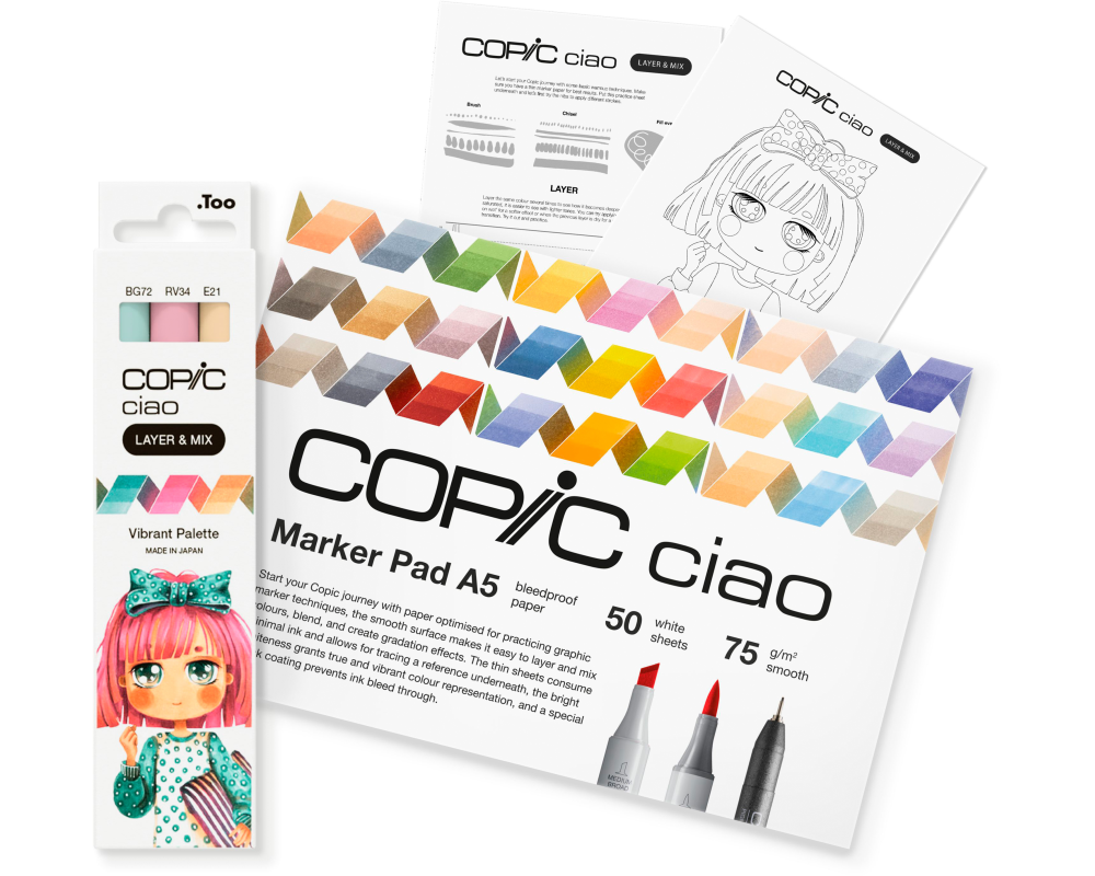 COPIC Marker Ciao 220750207 Vibrant Palette 3 Stück