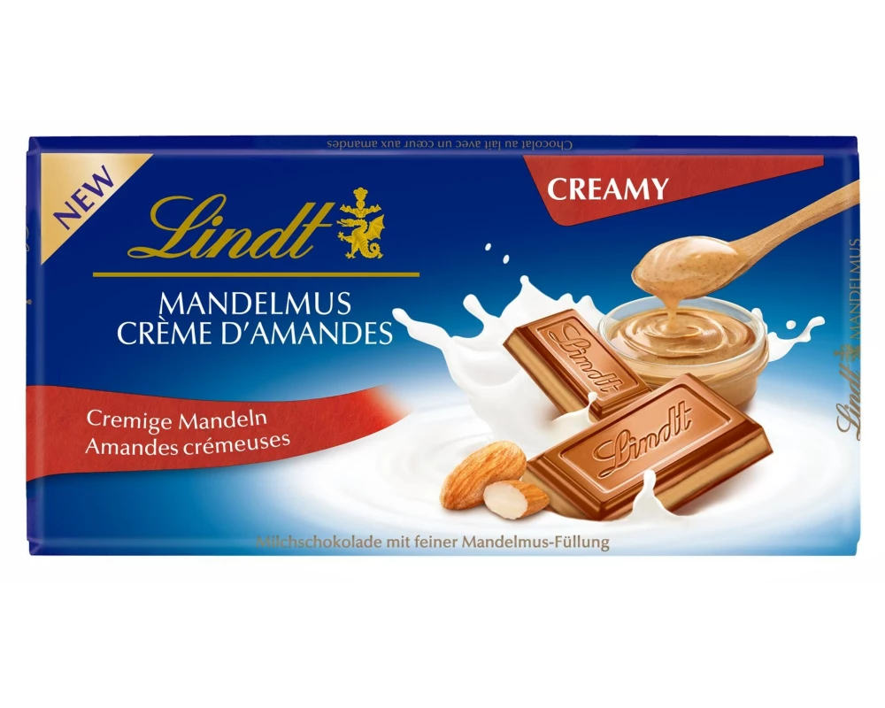 Lindt Tafelschokolade Milch Mandelmus 100 g