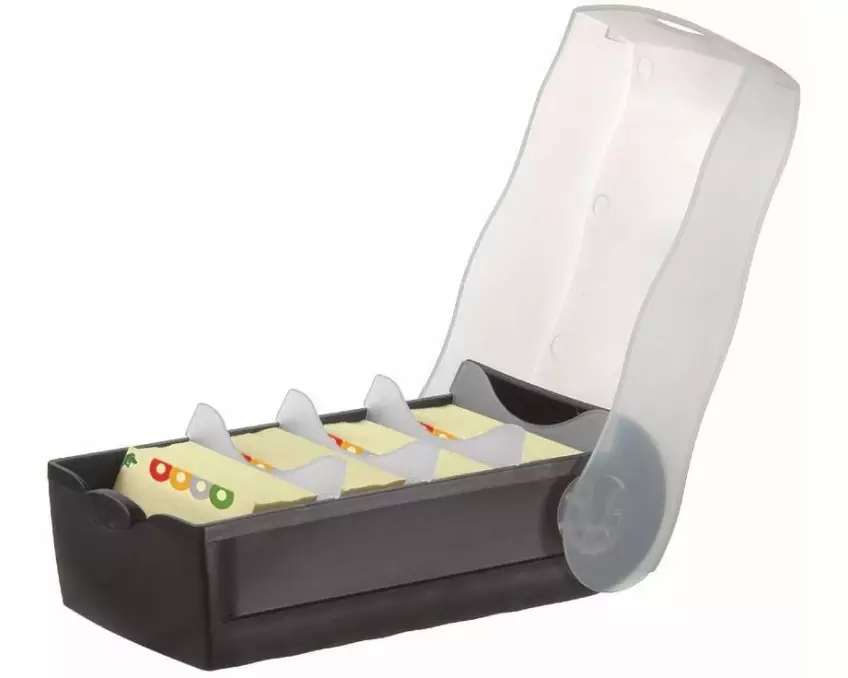 HAN Karteibox Croco A7, Schwarz