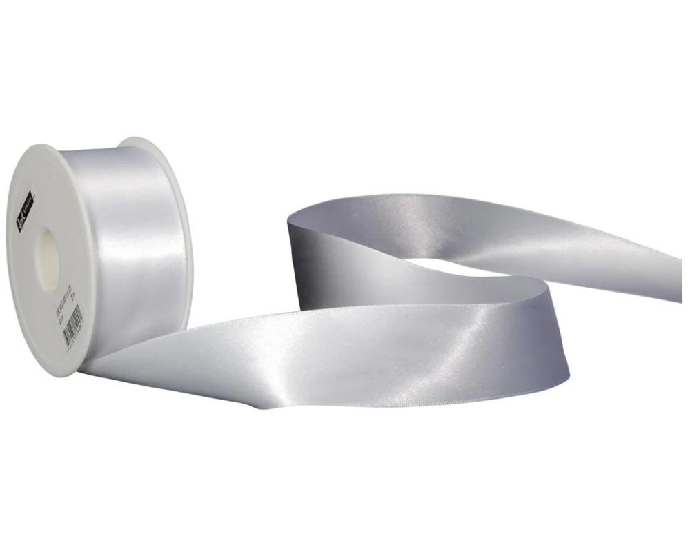 Spyk Satinband 40 mm x 25 m, Weiss