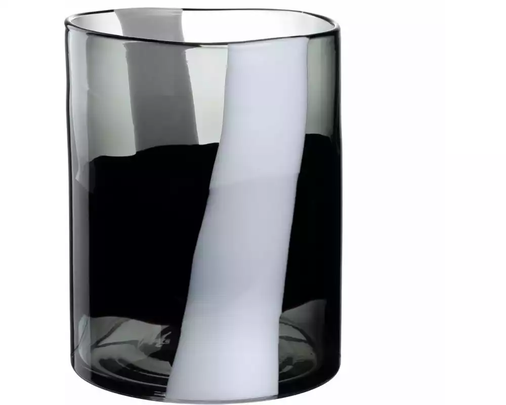 Leonardo Vase Banda Nera 26 cm, Schwarz