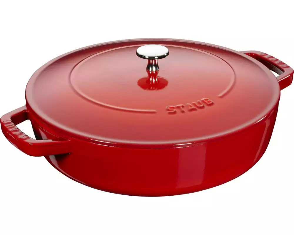 Staub Bräter Chistera 28 cm, Kirschrot, 3.7 l