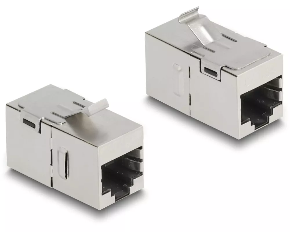 Delock Keystone-Modul RJ-45 - RJ-45, Cat.6A geschirmt