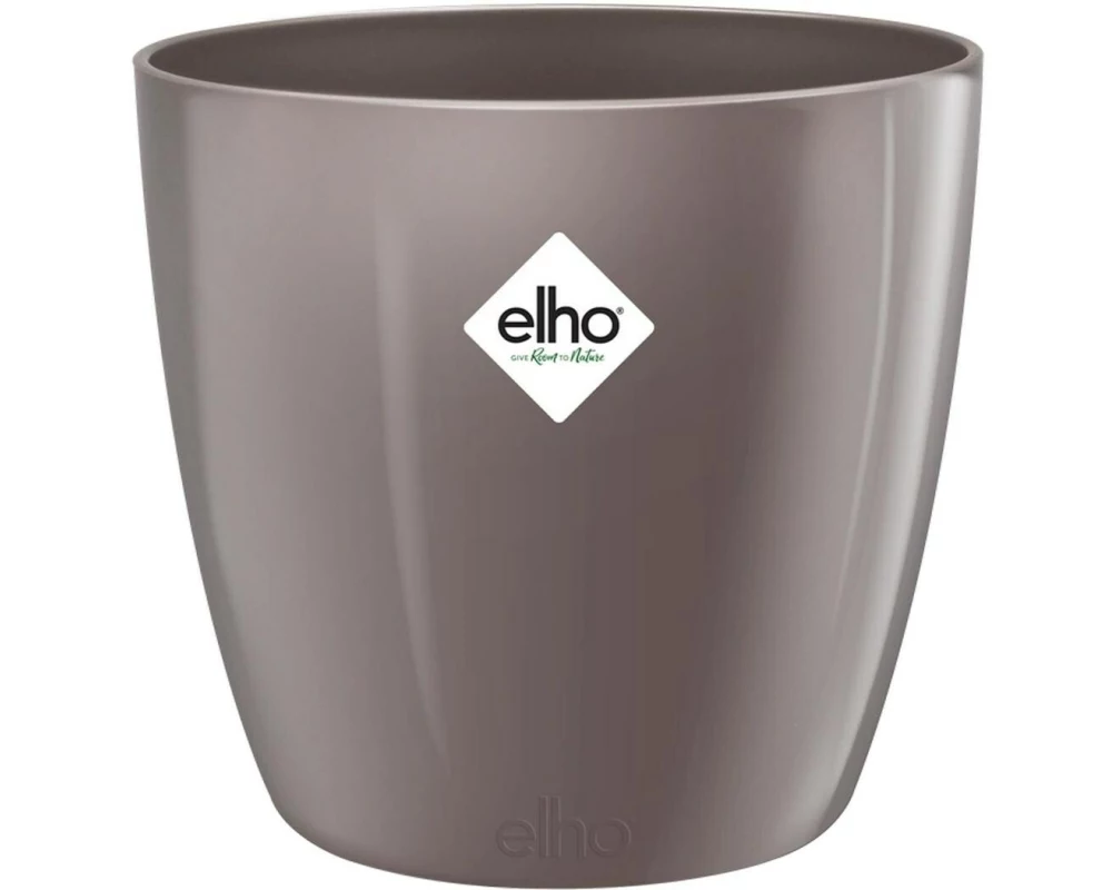 Elho Blumentopf Brussels Diamond rund 4.5 l, Oyster Pearl