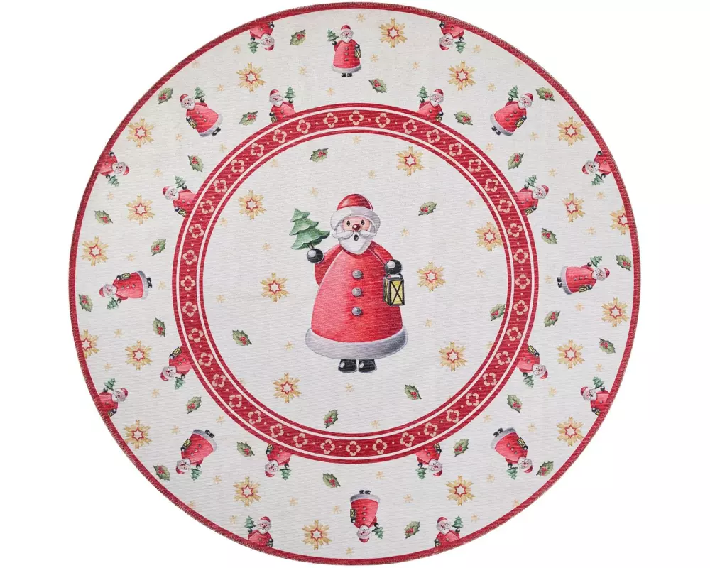 Villeroy & Boch Weihnachtsteppich Santa Claus 160 cm, Rot