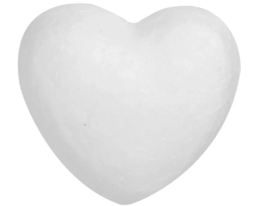 Glorex Styroporherzen Styropor weiss 10 cm 2 Stück