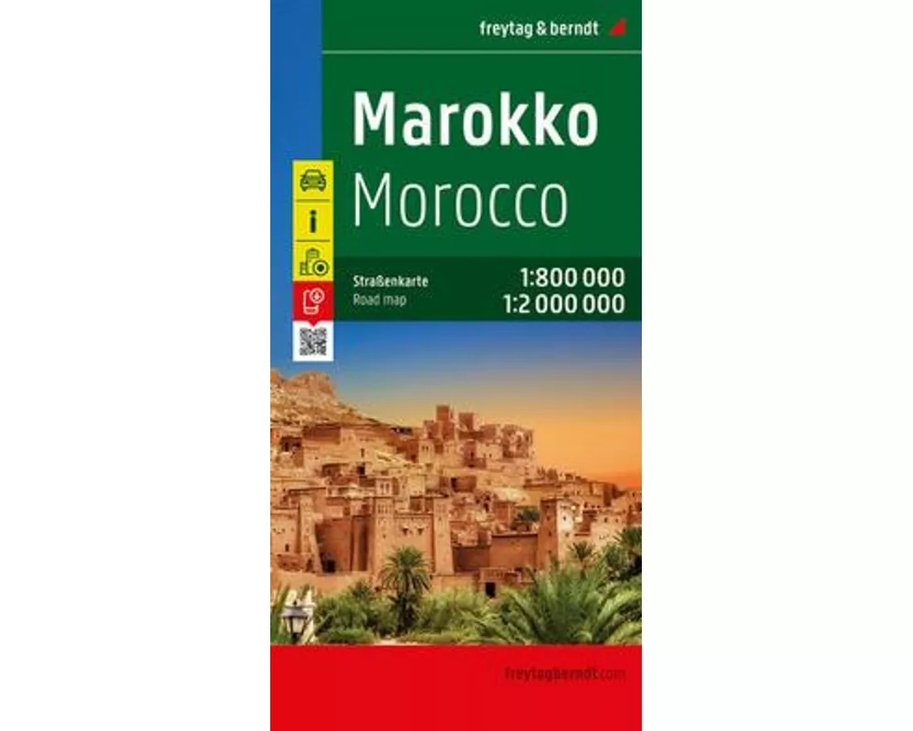 Marokko, Autokarte 1:800.000 - 1:2.000.000, freytag & berndt