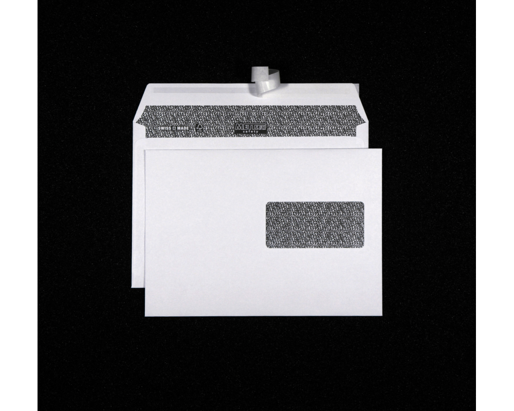 METTLER Couvert Fenster rechts C5 8064-savety 100g, ultraweiss 500 Stk.