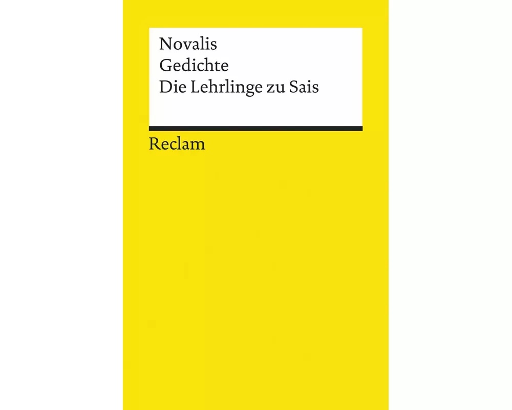 Gedichte. Die Lehrlinge zu Sais
