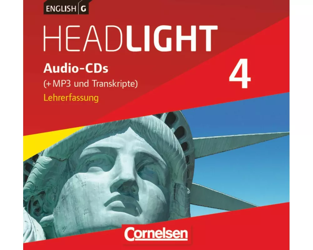 English G Headlight, Allgemeine Ausgabe, Band 4: 8. Schuljahr, Audio-CDs (Vollfassung), Audio-Dateien auch als MP3
