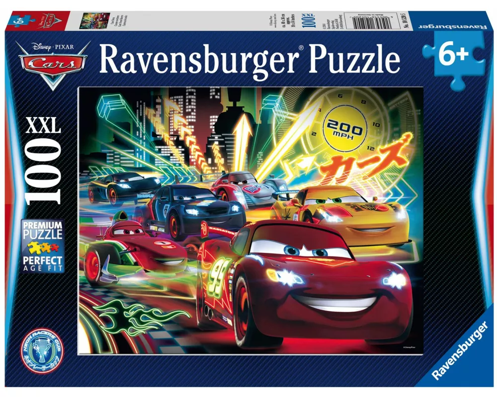 Kinderpuzzle 100 XXL Teile - Disney / Pixar Cars - Cars Neon