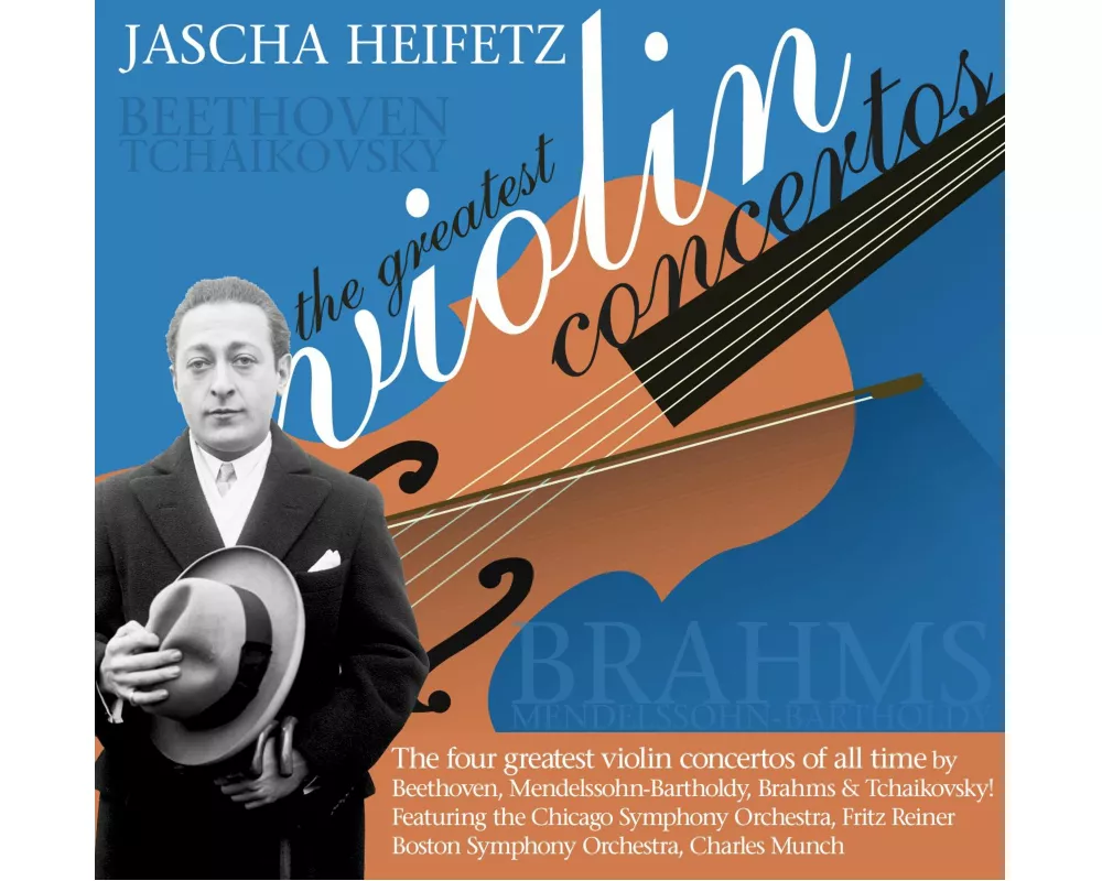 Jascha Heifetz: The Greatest Violin Concertos