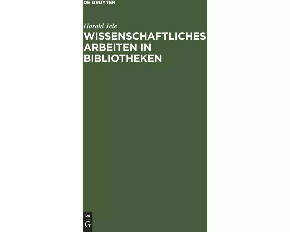 Wissenschaftliches Arbeiten in Bibliotheken