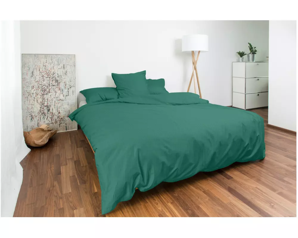 Night Fashion Kopfkissenbezug Edi 65 x 100 cm, Dunkelgrün