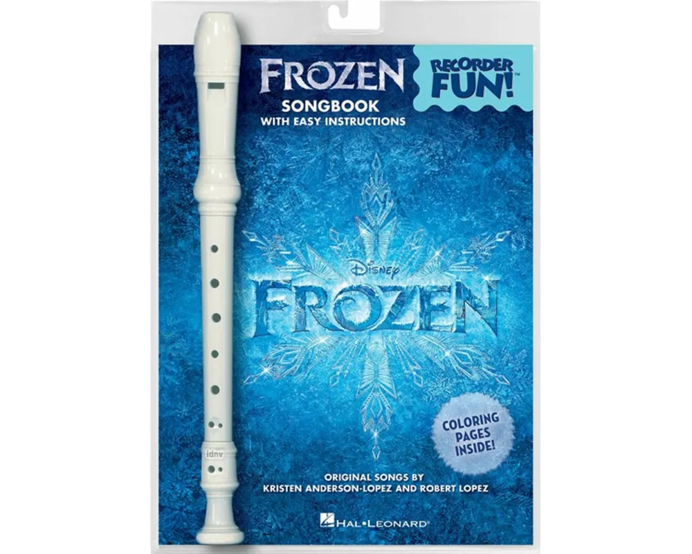 Frozen Recorder Fun! Beginner Recorder Pack with Songbook and Instrument Easy Disney Songs for Kids Learn to Play Recorder with Fingering Chart and In