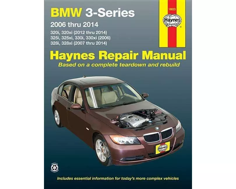 BMW 3-Series 320i & 320xi (2012-2014), 325i, 325xi, 330i & 330xi (2006) & 328i & 328xi (2007-2014) Haynes Repair Manual (USA)
