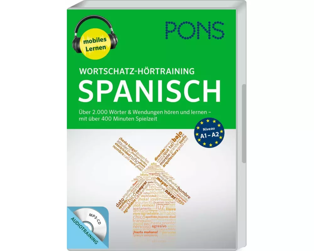 PONS Wortschatz-Hörtraining Spanisch mit Begleitheft und MP3-CD
