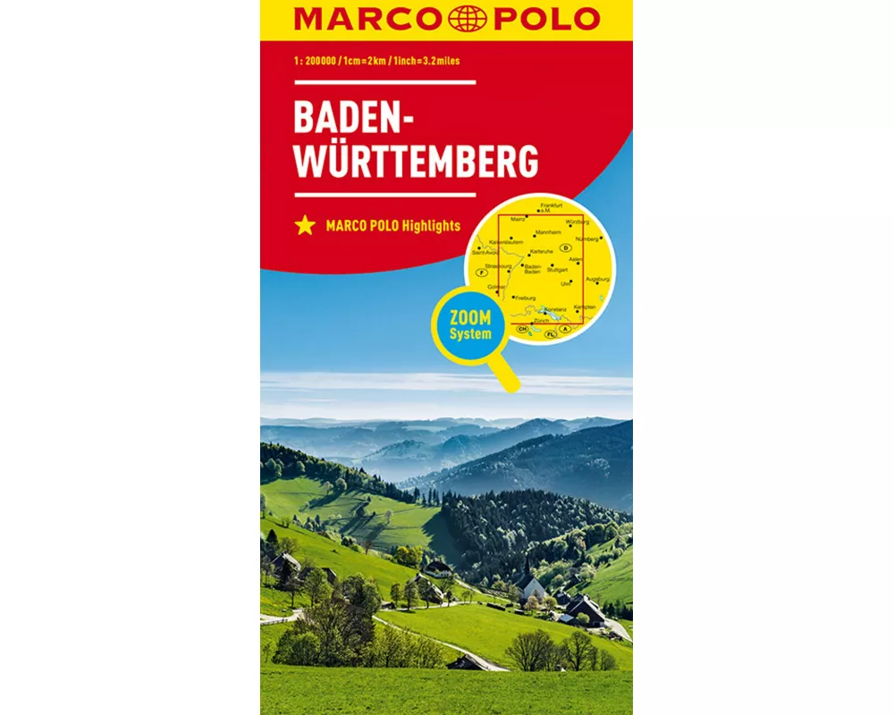 MARCO POLO Regionalkarte Deutschland 11 Baden-Württemberg 1:200.000