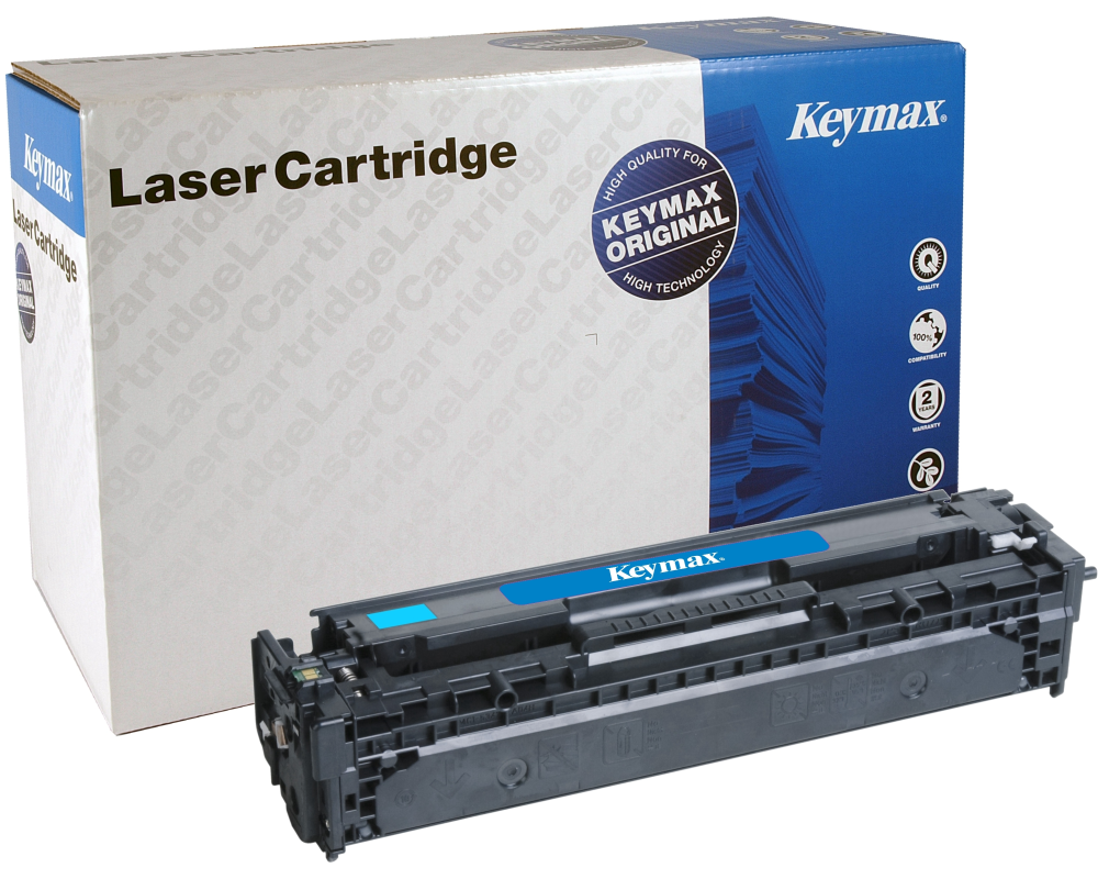 KEYMAX RMC-Toner-Modul cyan CB541AKEY zu HP CLJ CP1210 1400 Seiten