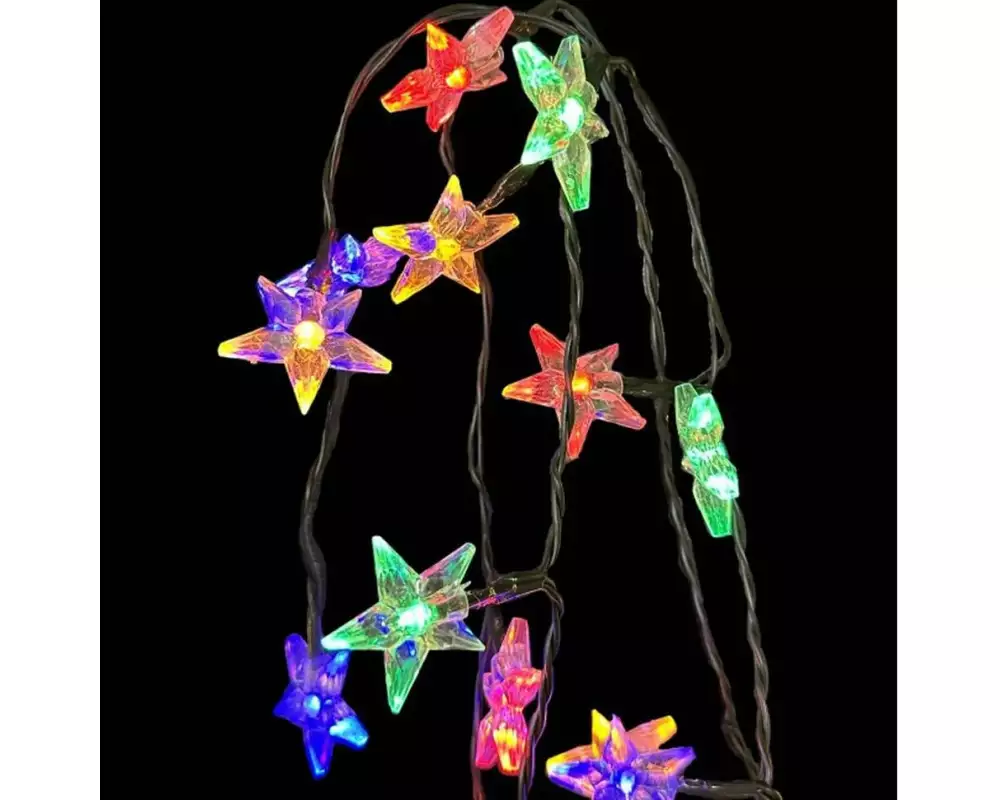 Dameco LED Outdoor Lichterkette Stern 9.9 m, mit 100 Sterne