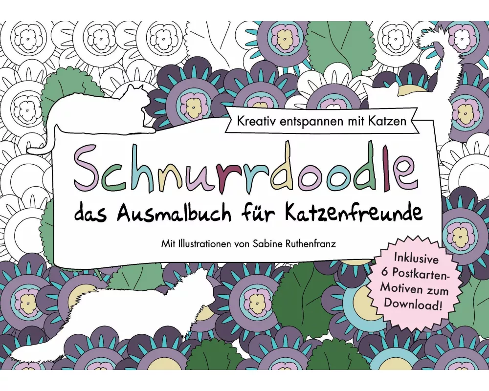 Schnurrdoodle - das Ausmalbuch für Katzenfreunde