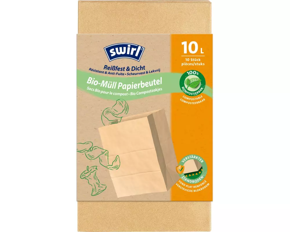 Swirl Grüngut-Müllbeutel 10 l, 10 Stück