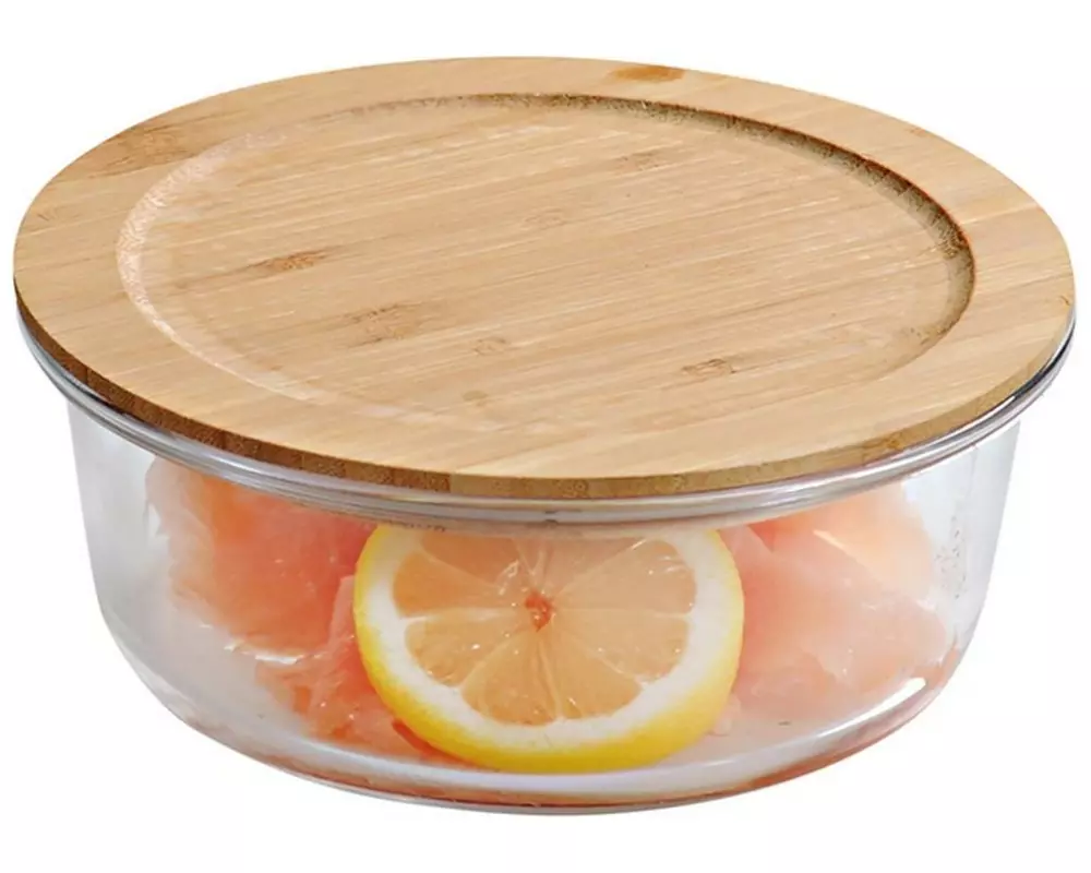 Kesper Vorratsglas Borosilikatglas rund 700 ml Braun