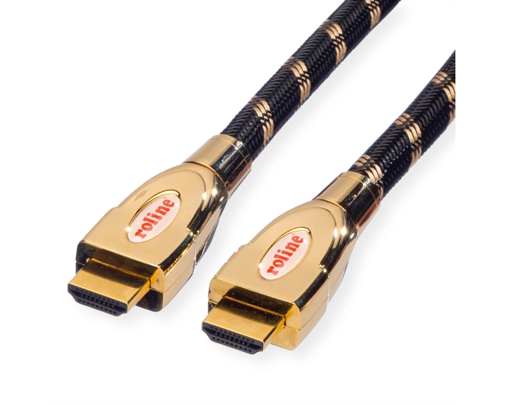 ROLINE GOLD HDMI Ultra HD Kabel mit Ethernet, ST/ST, 1 m