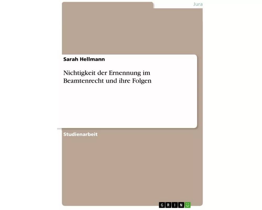 Nichtigkeit der Ernennung im Beamtenrecht und ihre Folgen