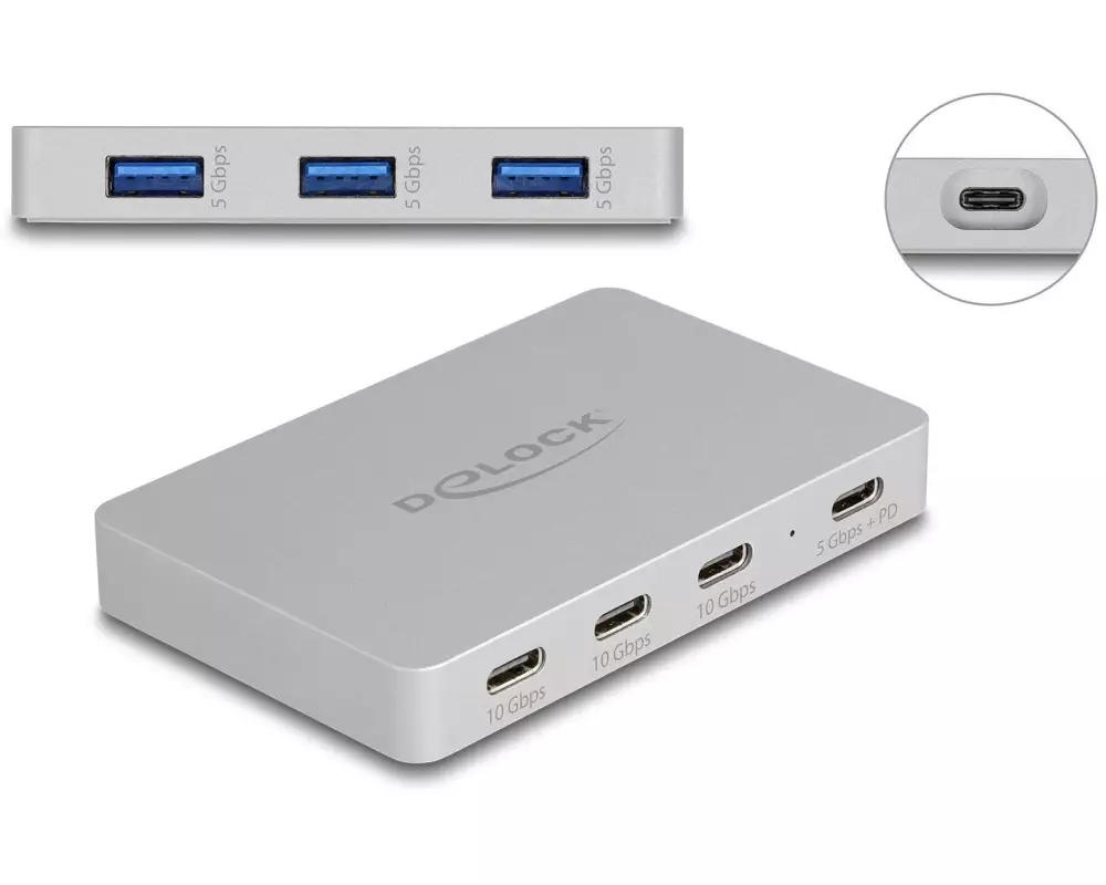 Delock USB-Hub 64279 7x Port USB Hub