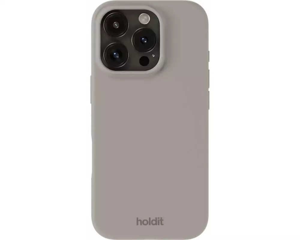 Holdit Back Cover Silicone iPhone 16 Pro Taupe