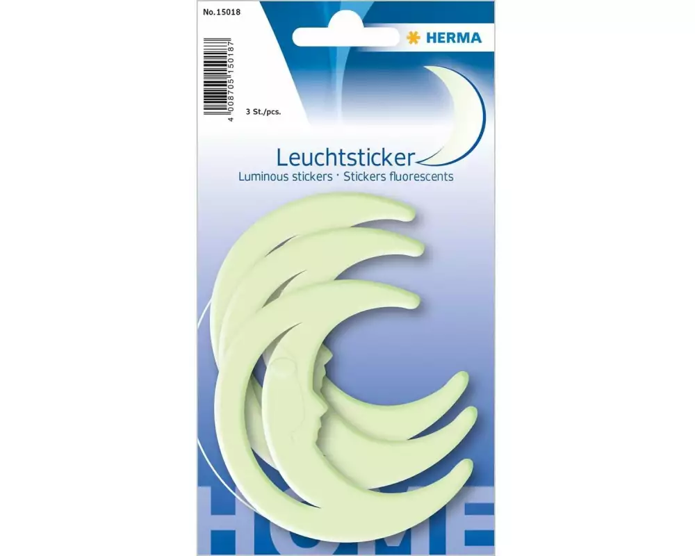 Herma Stickers Motivsticker Mond, Nachtleuchtend