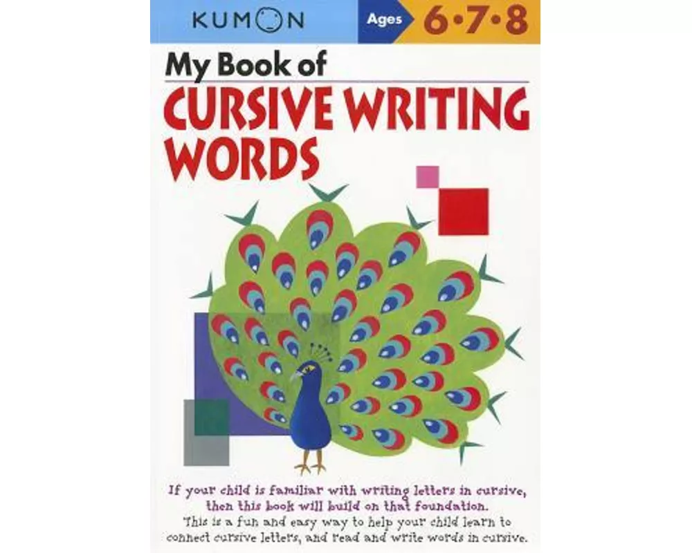 Kumon My Book of Cursive Writing Words