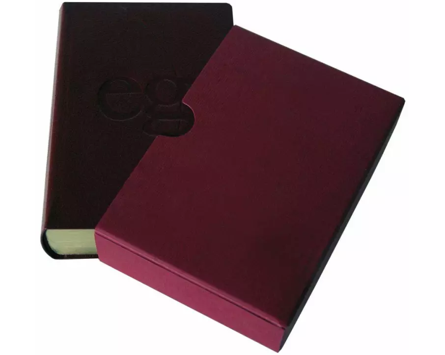 Evangelisches Gesangbuch (EG 44) - Taschenausgabe Leder rot mit Goldschnitt im Schuber