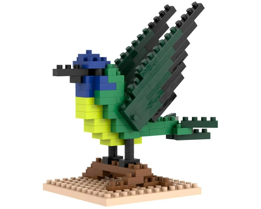 BRIXIES Bausteinmodell Kolibri aus 112 Bausteinen