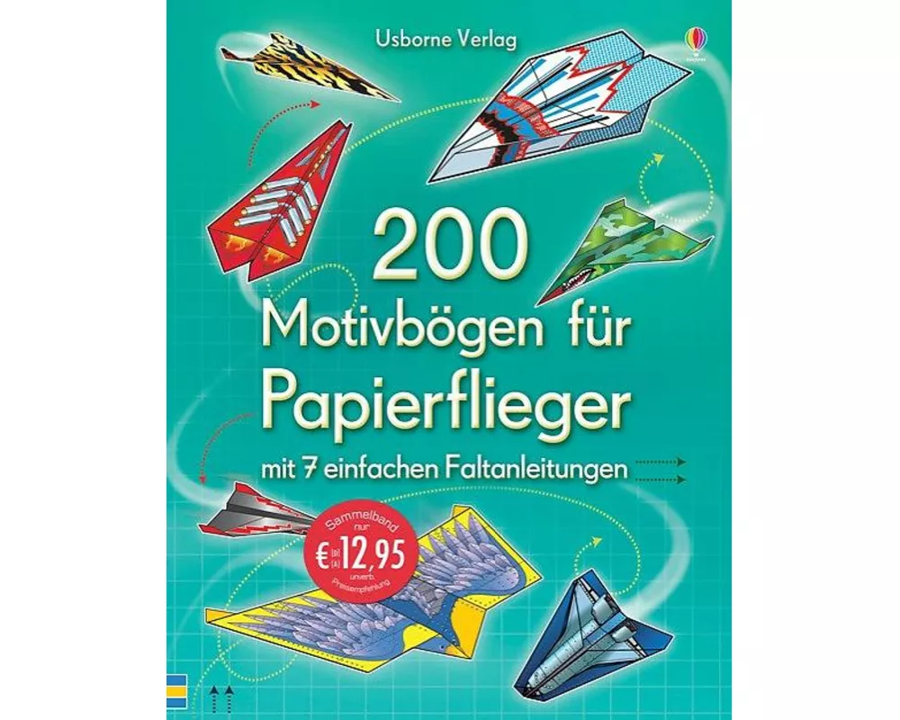 200 Motivbögen für Papierflieger